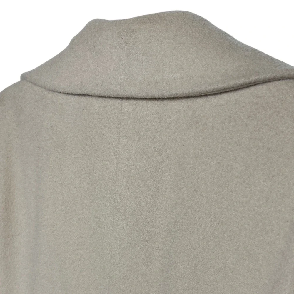 VTG Arnold Scaasi Merino Wool Coat Beige Women's VTG Size 12  (current Sz 8) EUC